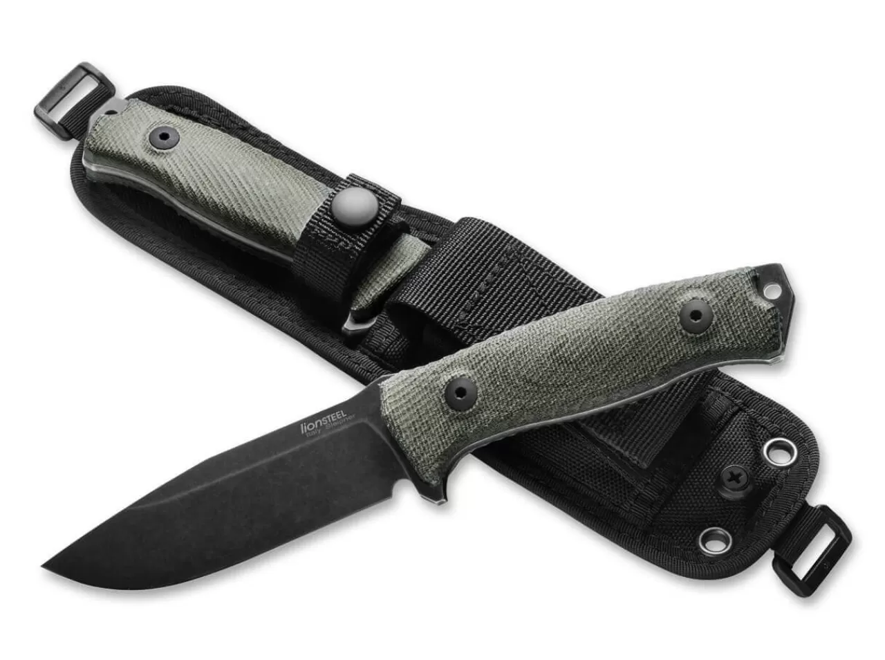 LionSteel Outdoormesser<M5 Canvas Black