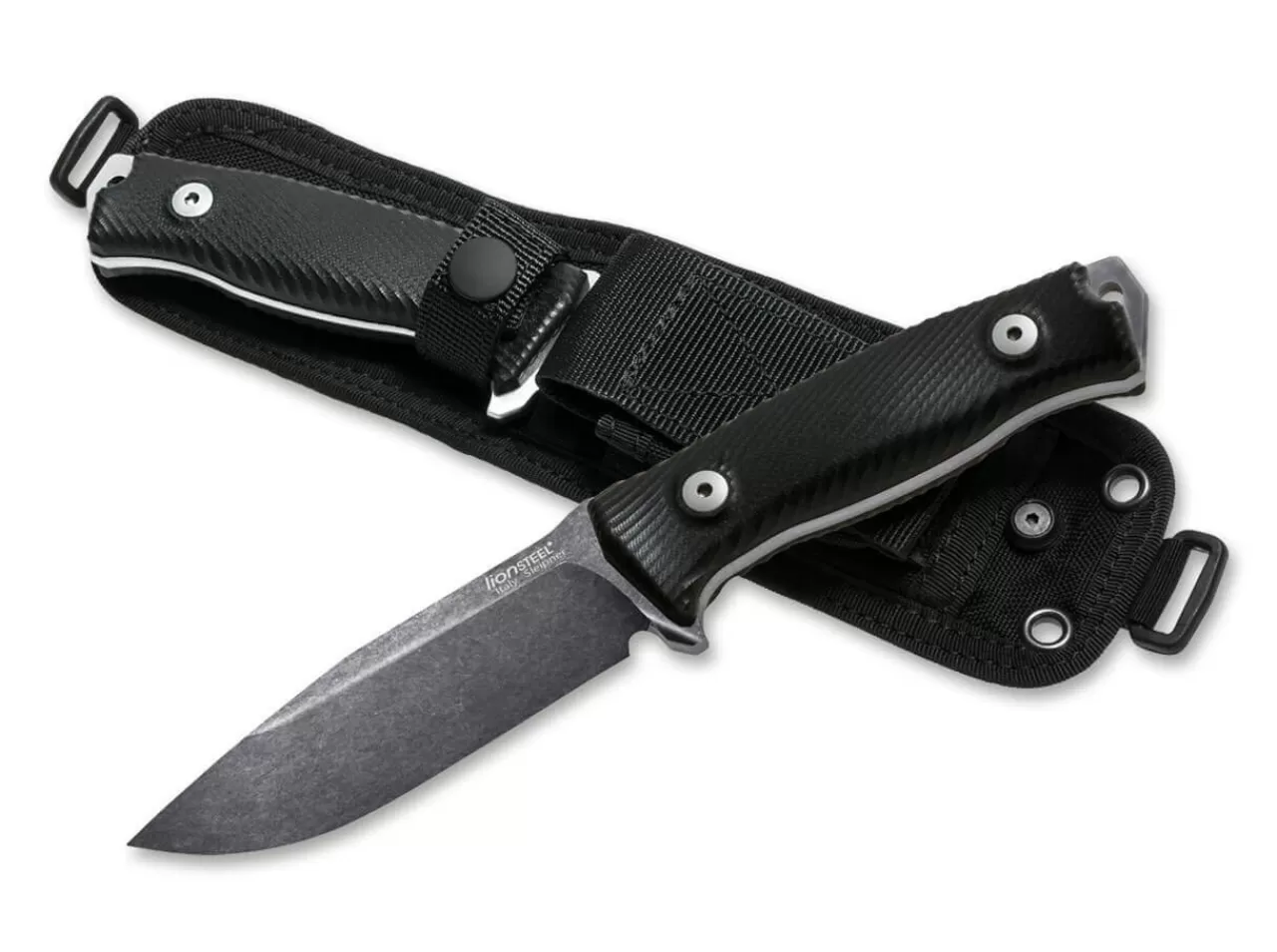 LionSteel Bushcraftmesser<M5 G10 All Black