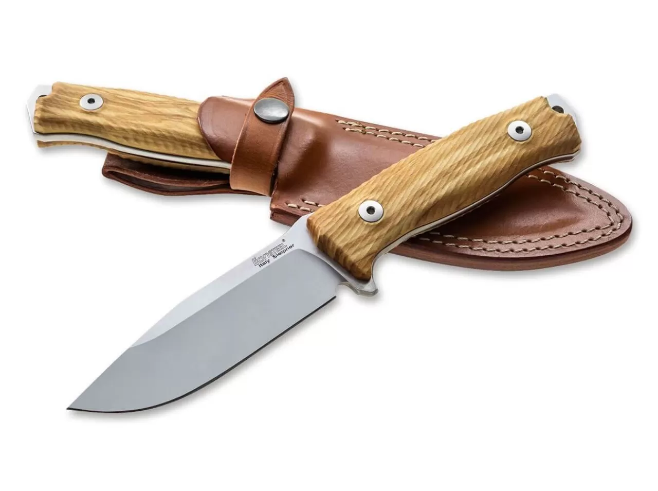 LionSteel Jagdmesser<M5 Olive Wood