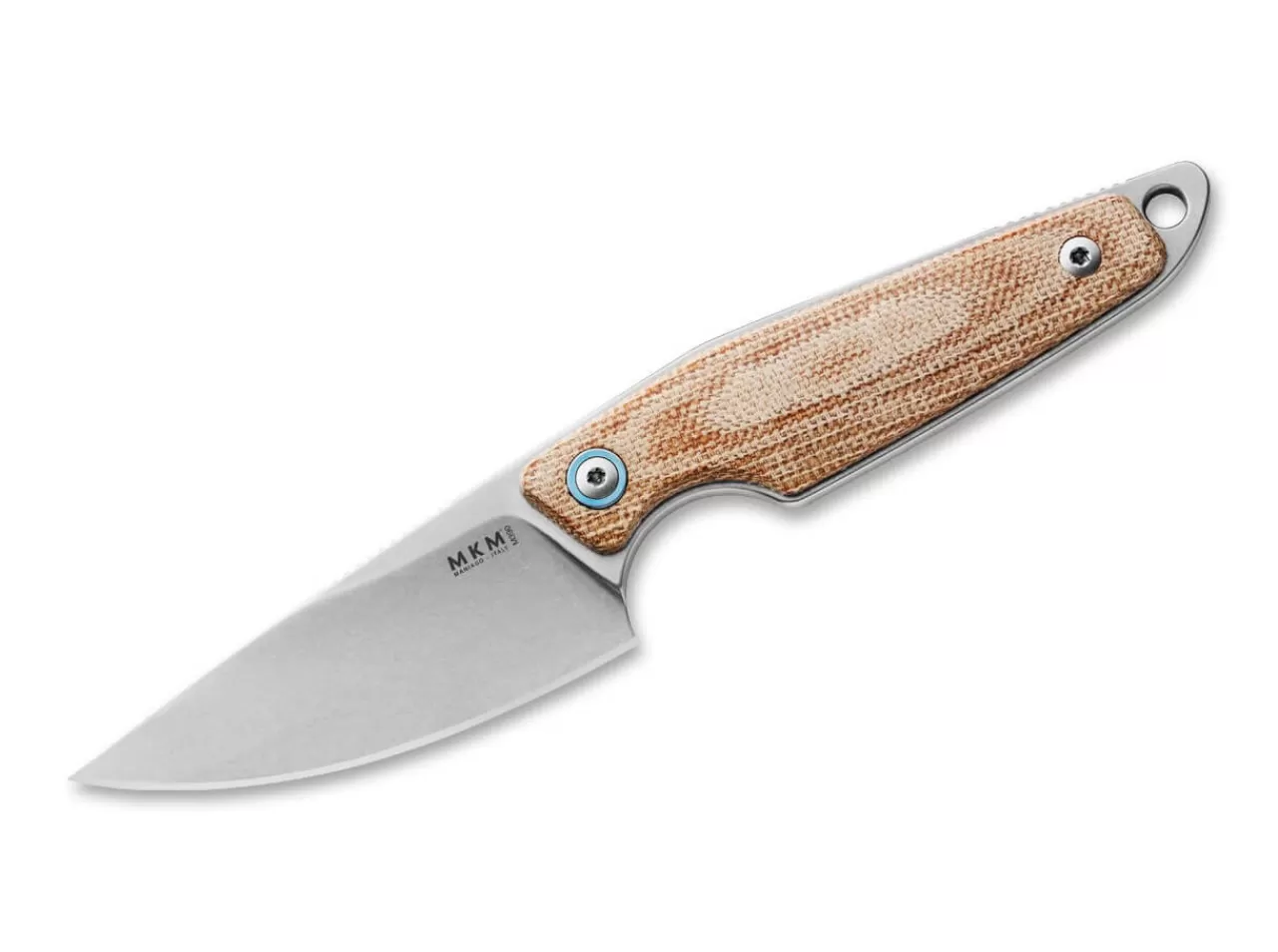 MKM Edc-Messer<Makro 1 Micarta Natural