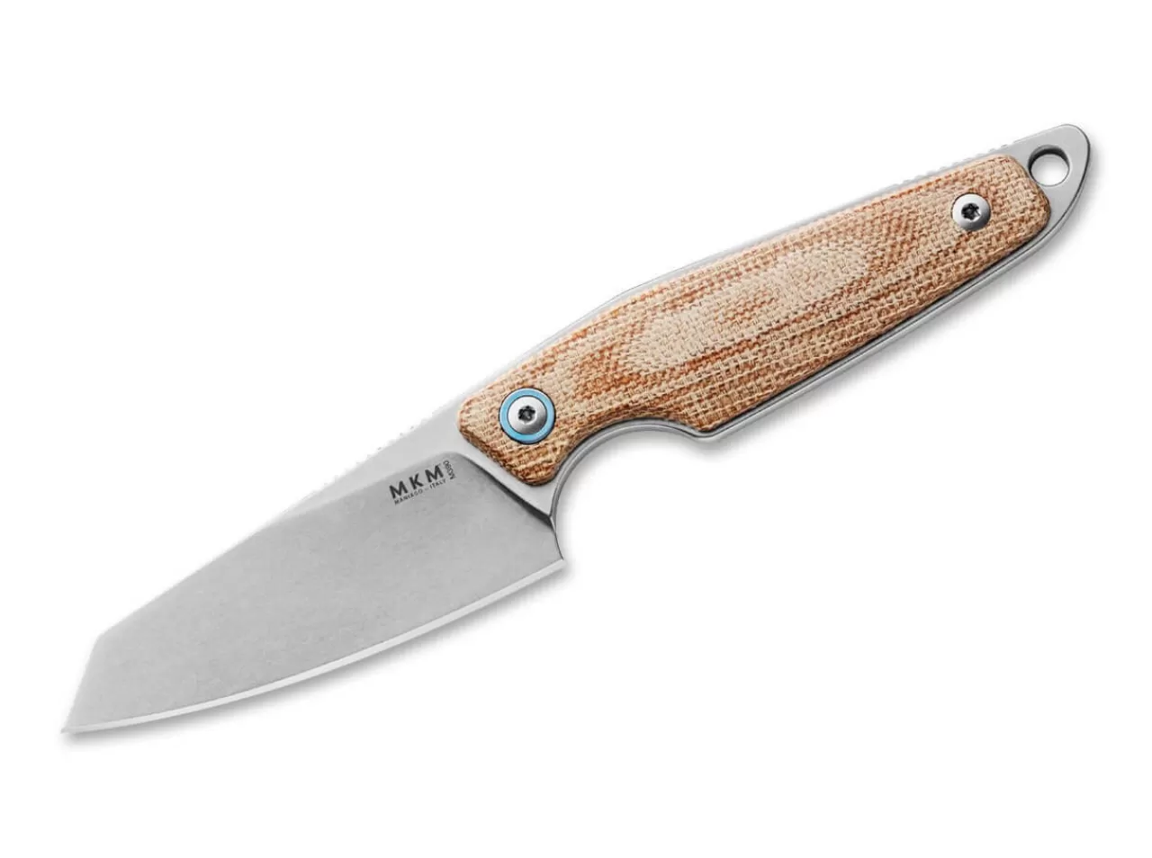 MKM Edc-Messer<Makro 2 Micarta Natural