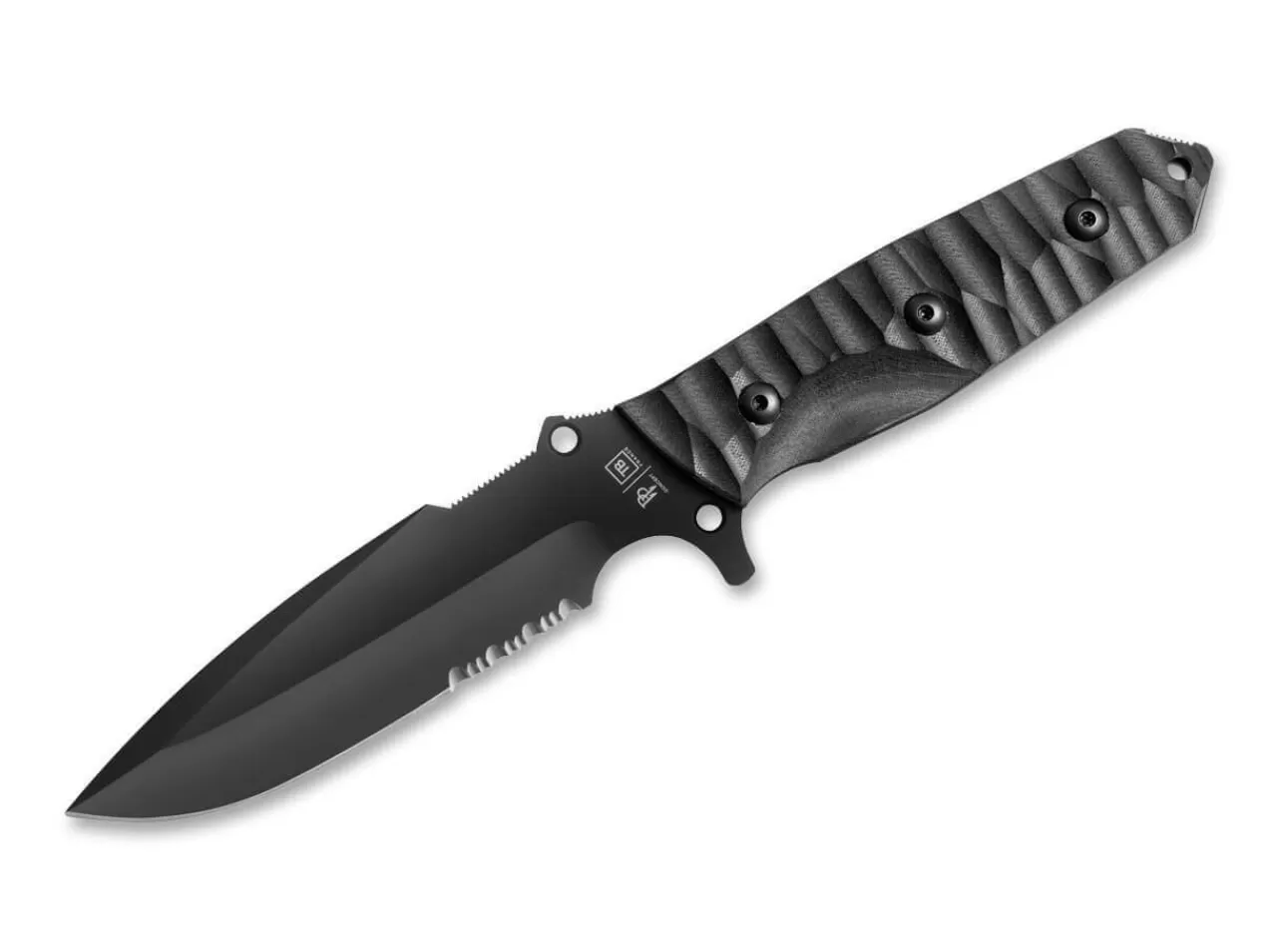 TB Outdoor Einsatzmesser<Maraudeur G10 Textured Black Serrated