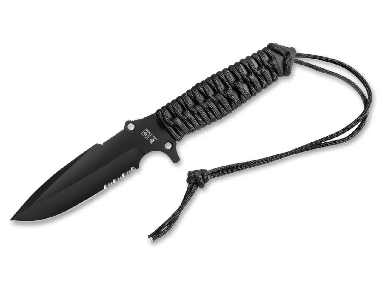 TB Outdoor Einsatzmesser<Maraudeur Paracord Black Serrated