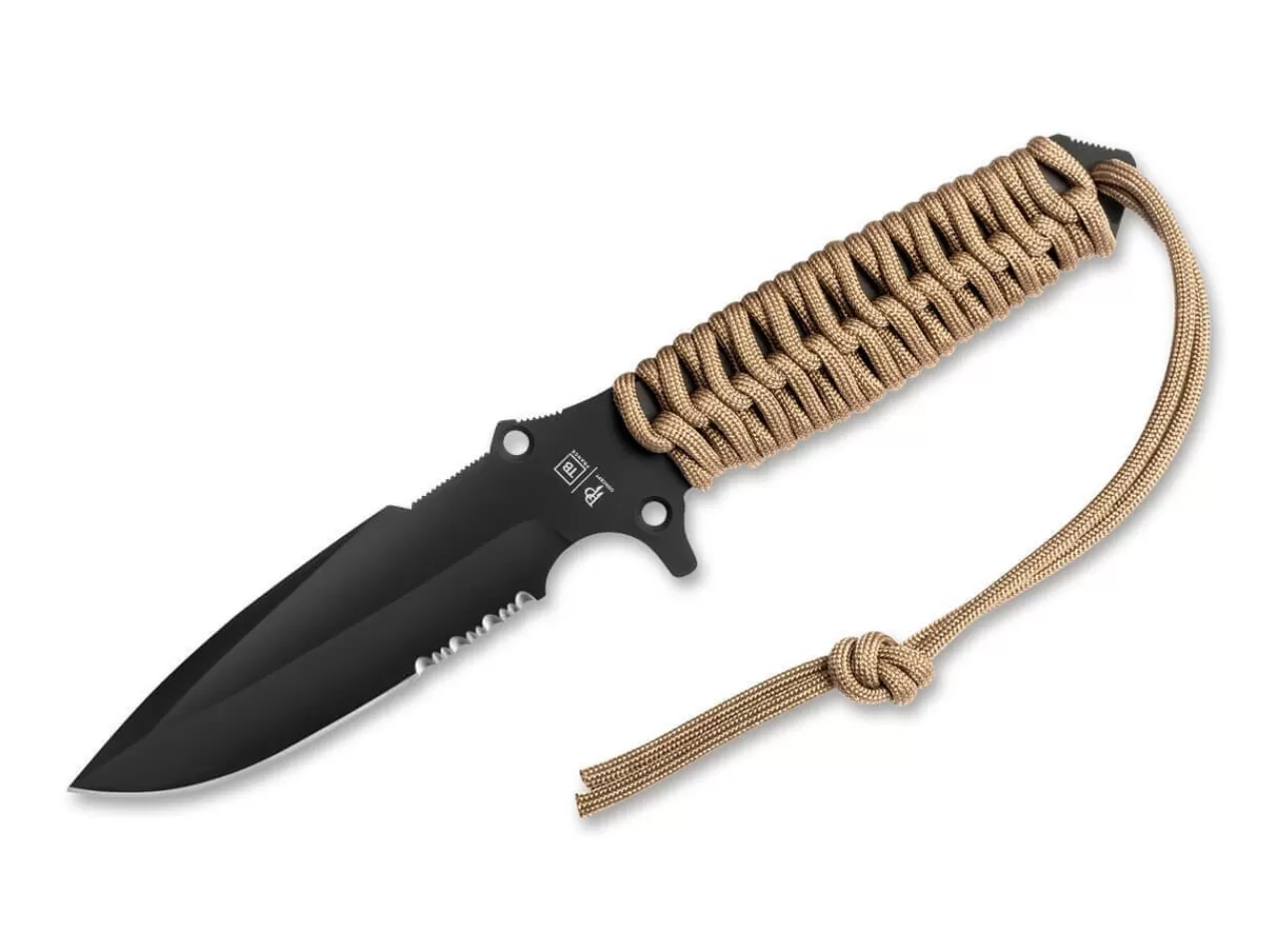 TB Outdoor Einsatzmesser<Maraudeur Paracord Brown Serrated