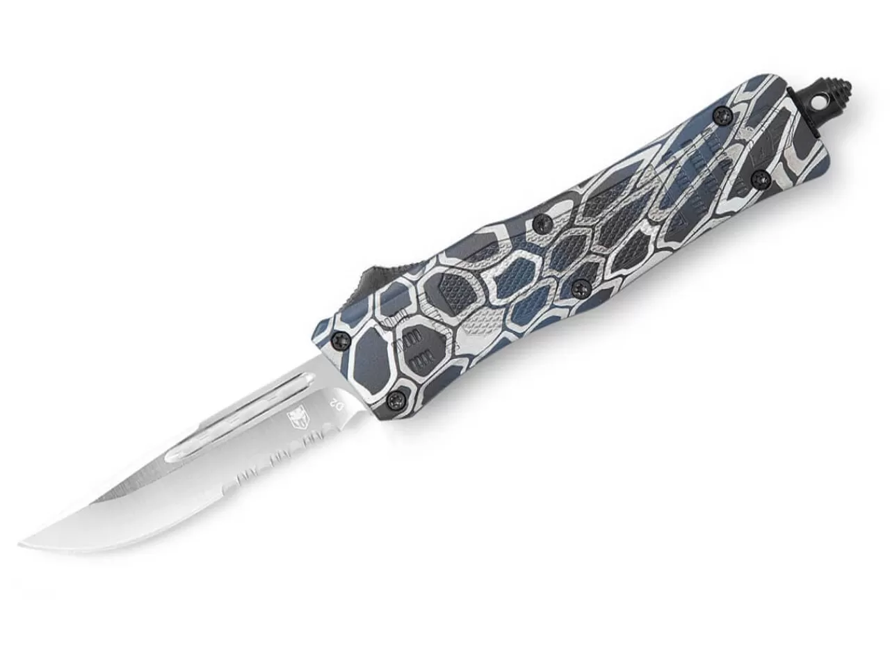 CobraTec Medium Ctk-1 Cerakote Blue Cobra Skin Drop Serrated Sale