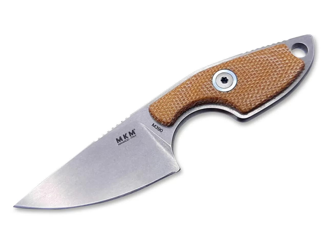 MKM Neck Knives<Mikro 1 Micarta Brown