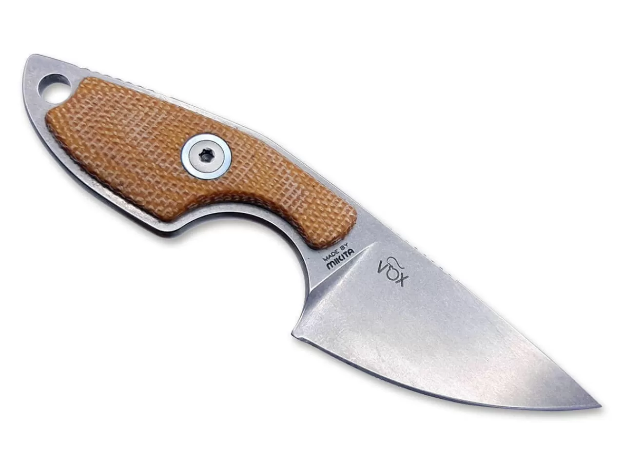 MKM Neck Knives<Mikro 1 Micarta Brown