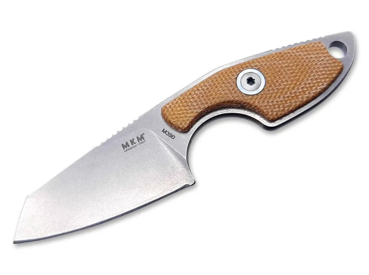 MKM Neck Knives<Mikro 2 Micarta Brown