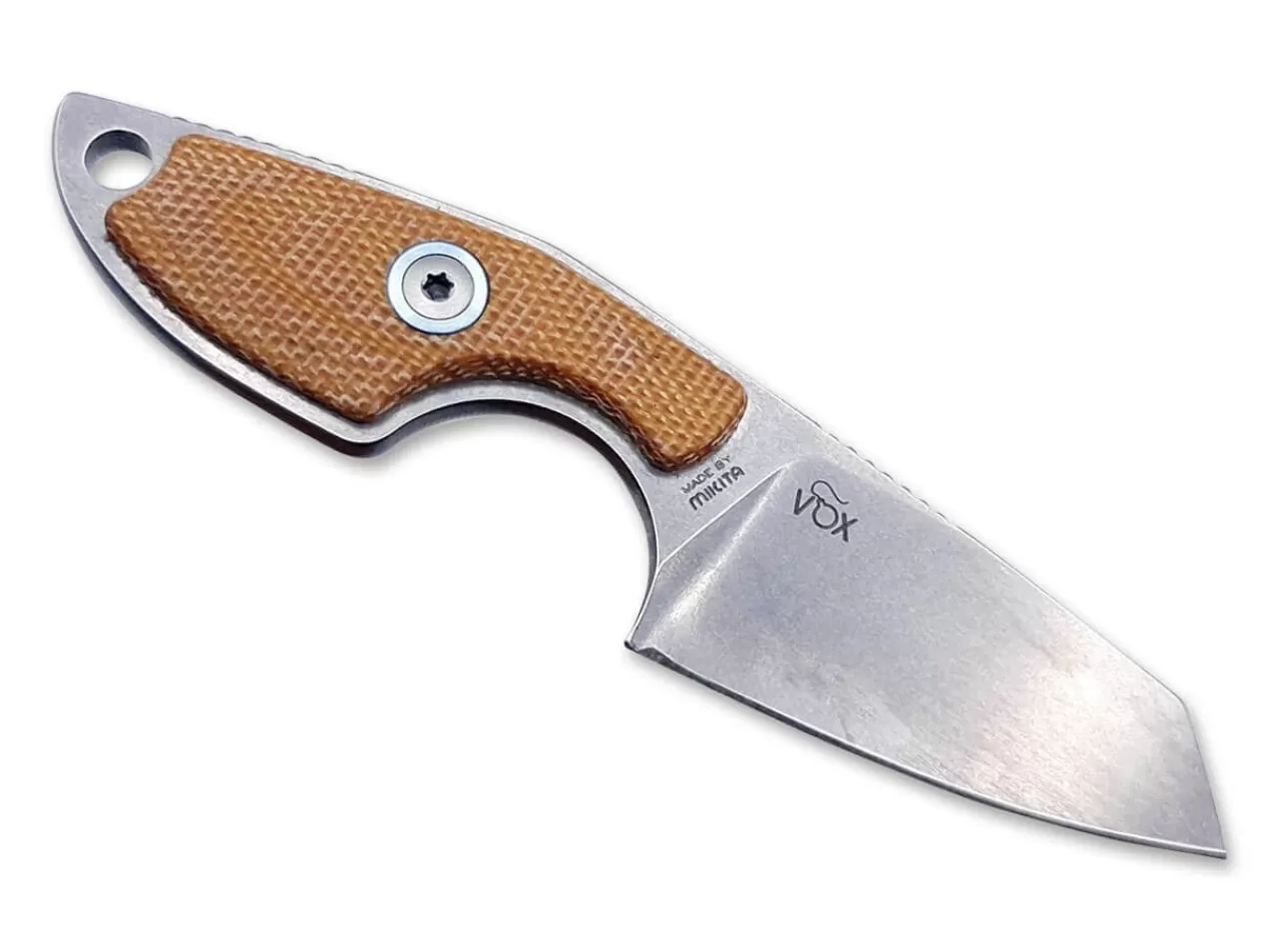 MKM Neck Knives<Mikro 2 Micarta Brown