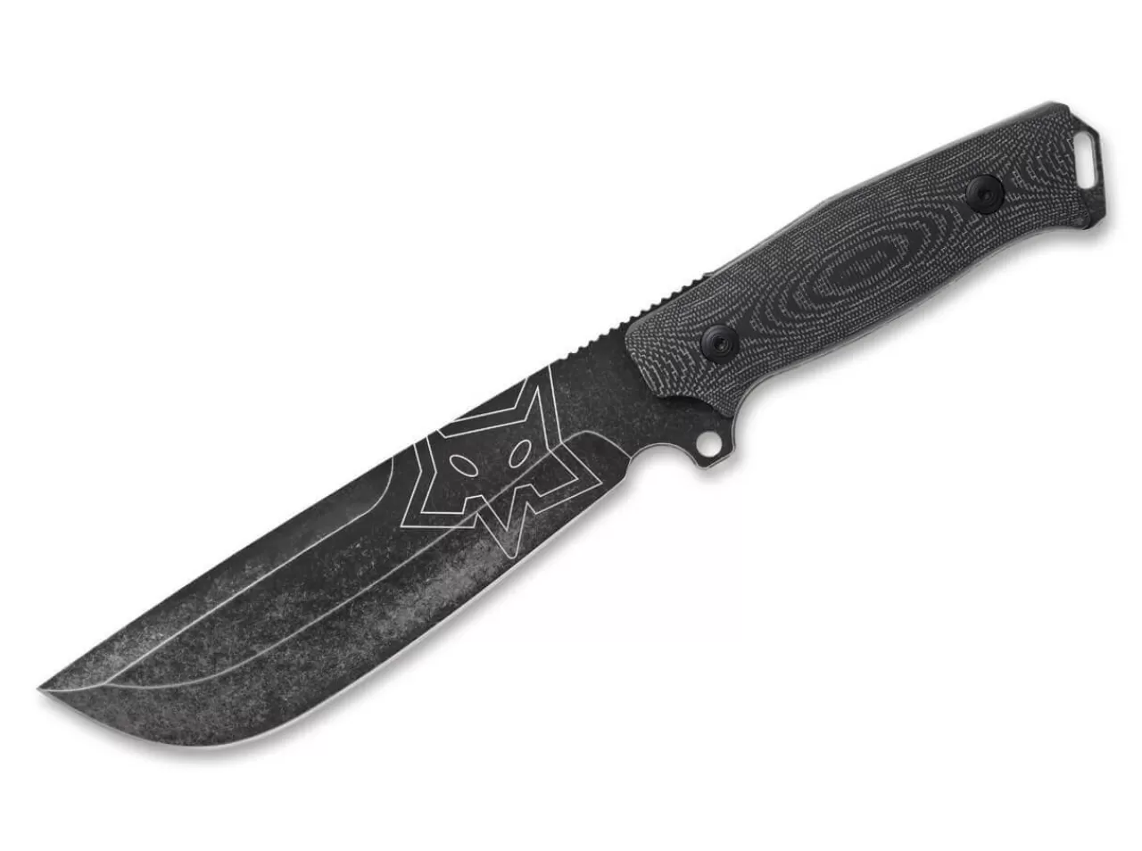 Fox Knives Bushcraftmesser<Native Micarta Black