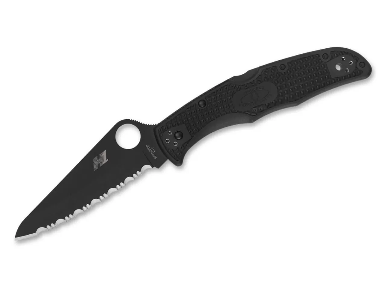 Spyderco Pacific Salt 2 All Black Serrated New