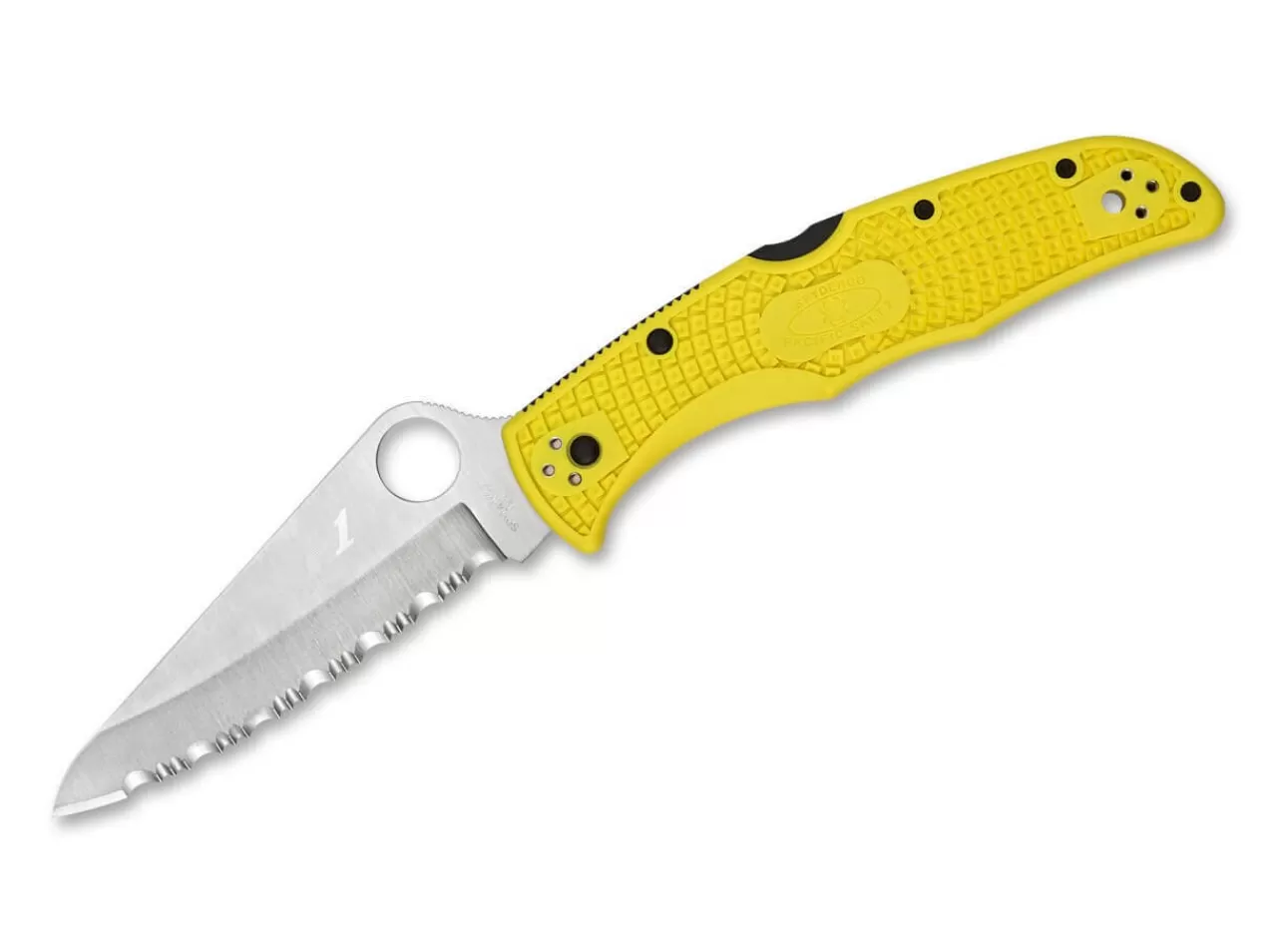 Spyderco Pacific Salt 2 Yellow Serrated New