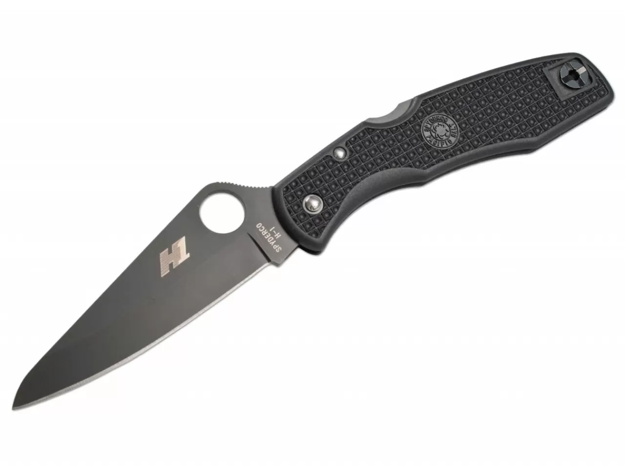 Spyderco Pacific Salt Black Plain Flash Sale