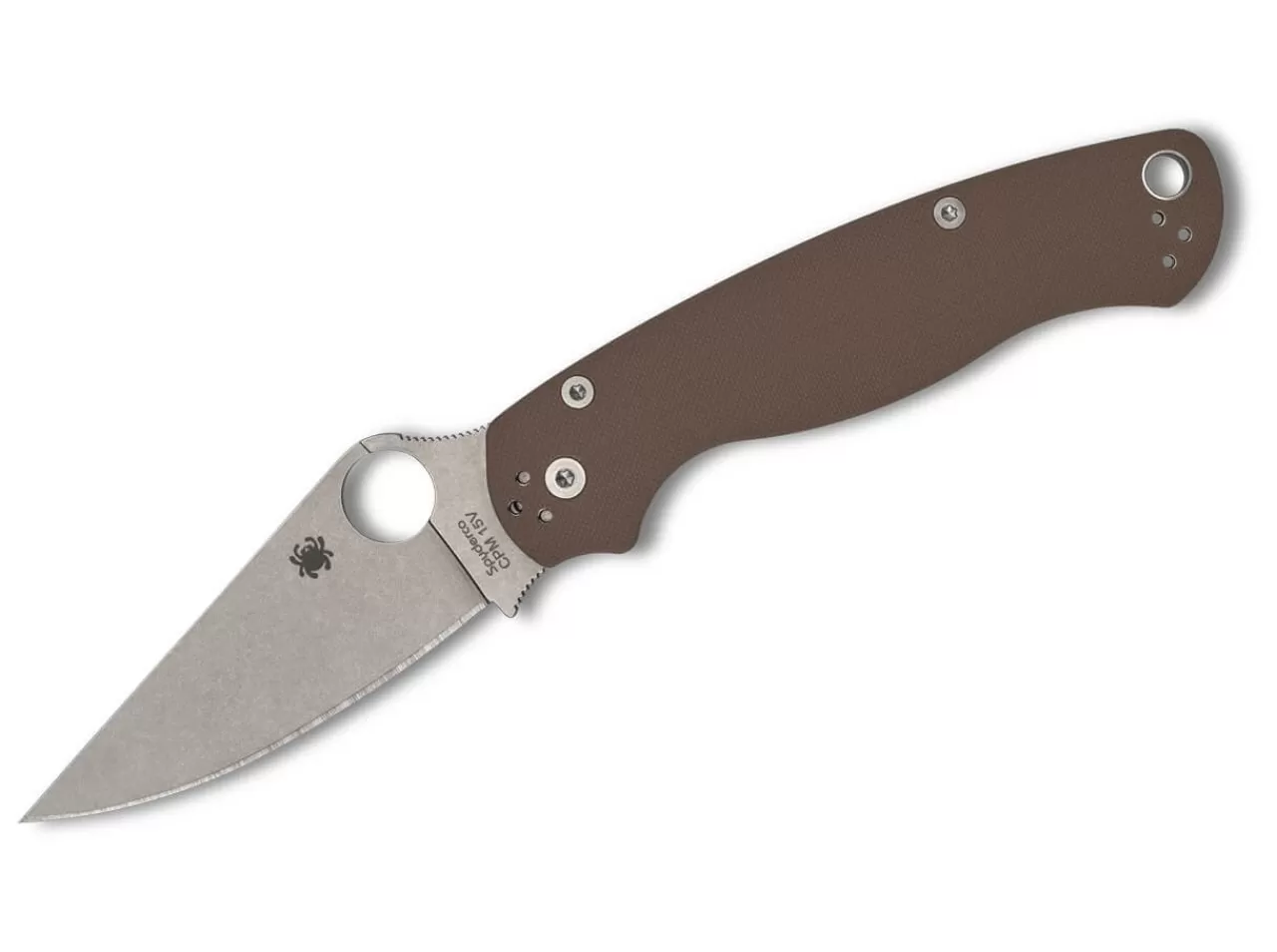 Spyderco Para Military 2 Brown G10 Cpm-15V Sprint Run Clearance