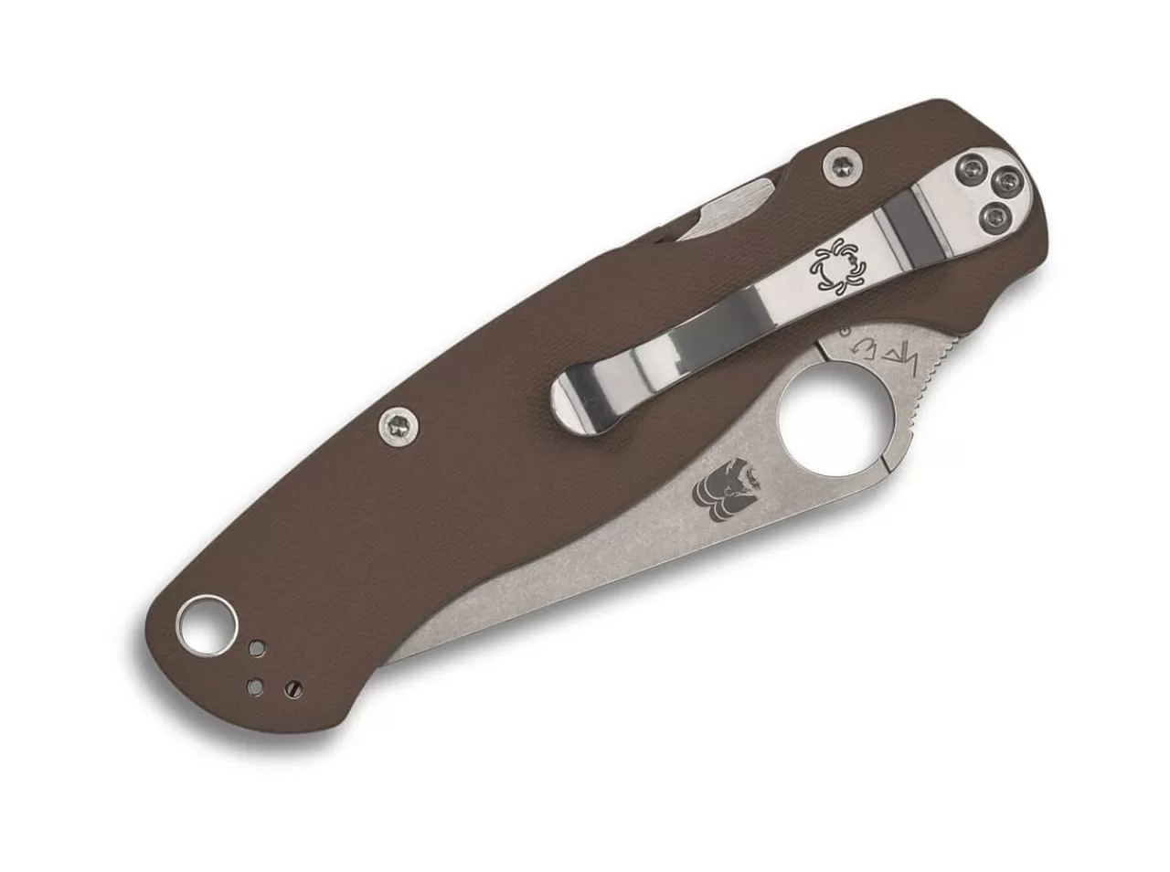 Spyderco Para Military 2 Brown G10 Cpm-15V Sprint Run Clearance