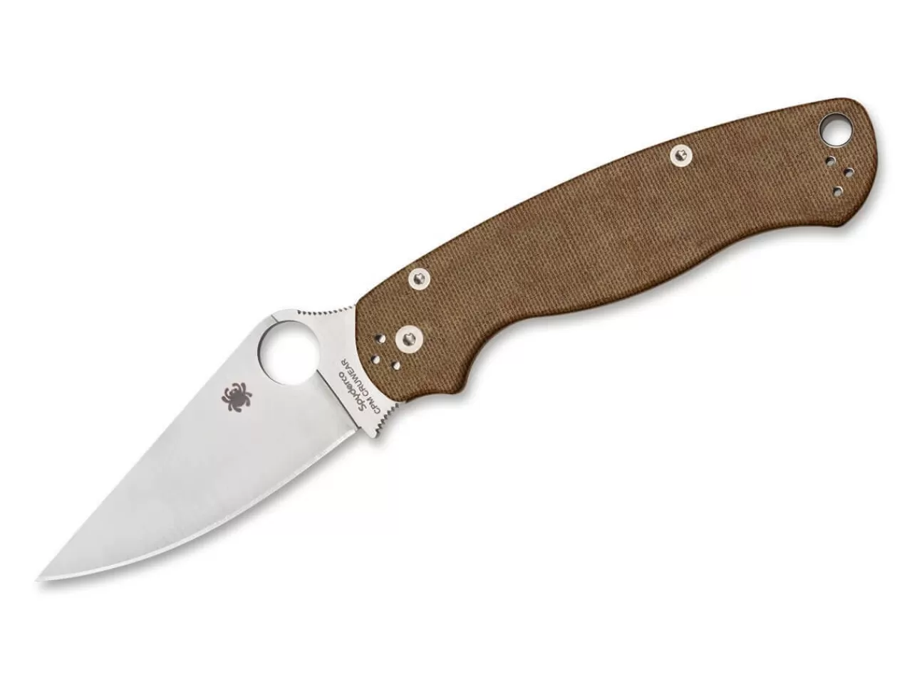 Spyderco Para Military 2 Brown Micarta Cruwear Fashion