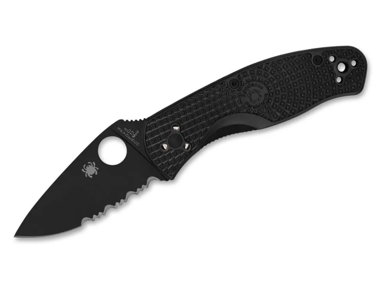 Spyderco Persistence Lightweight All Black Combinationedge Online