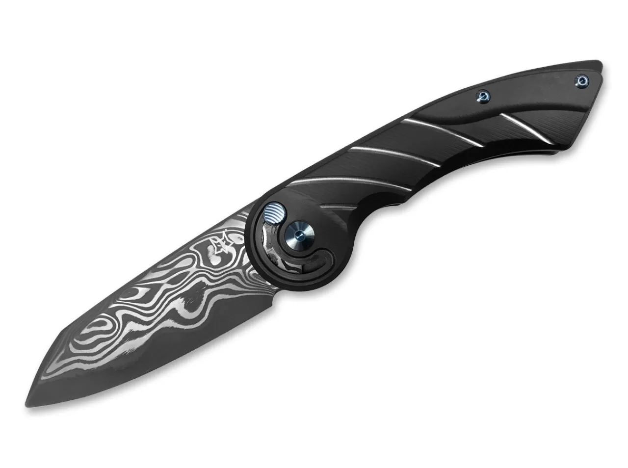 Fox Knives Radius Black Damascus Fashion