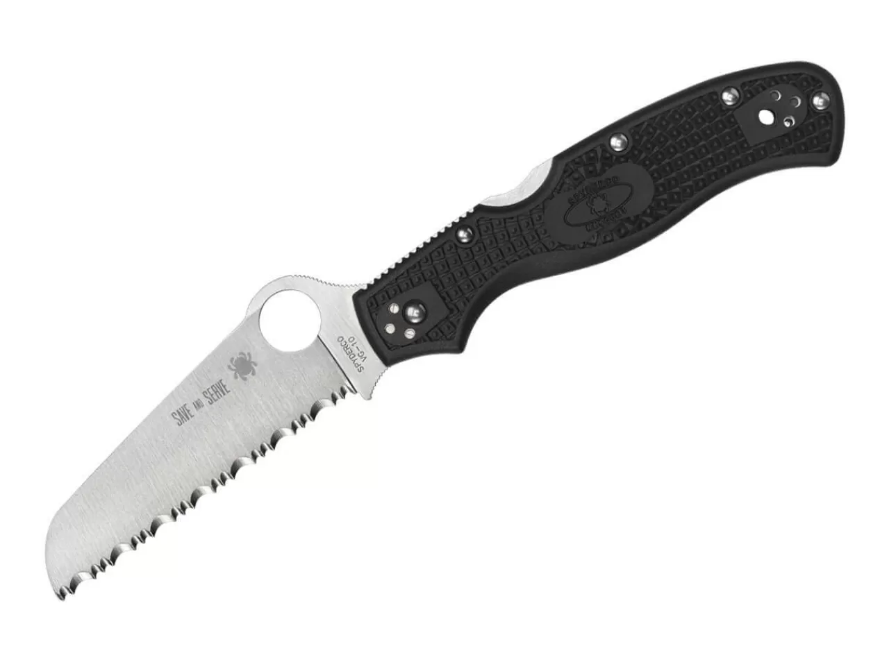 Spyderco Rescue 3 Lightweight Thin Red Line Spyderedge New