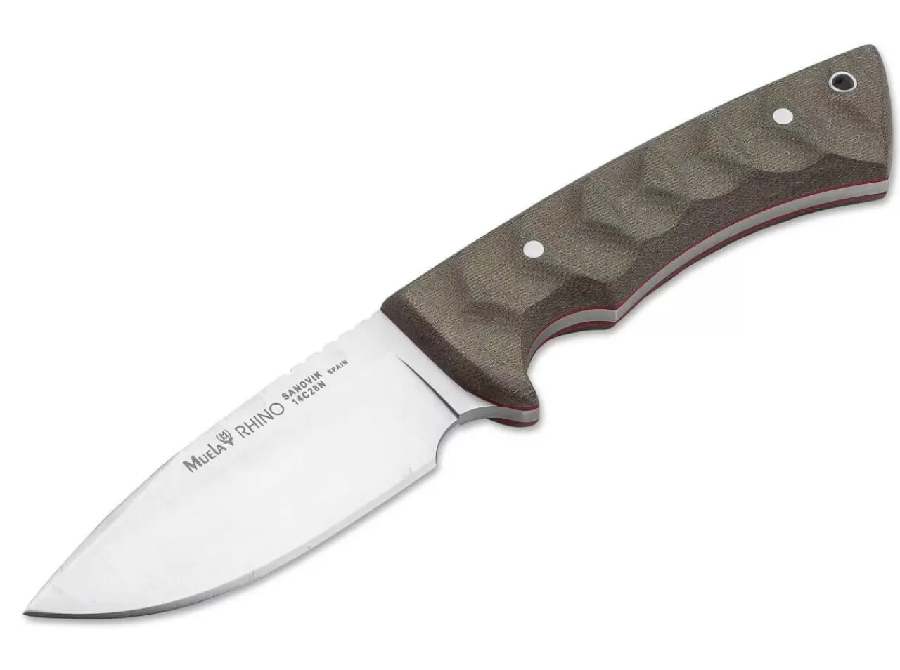 Muela Jagdmesser<Rhino Micarta Green