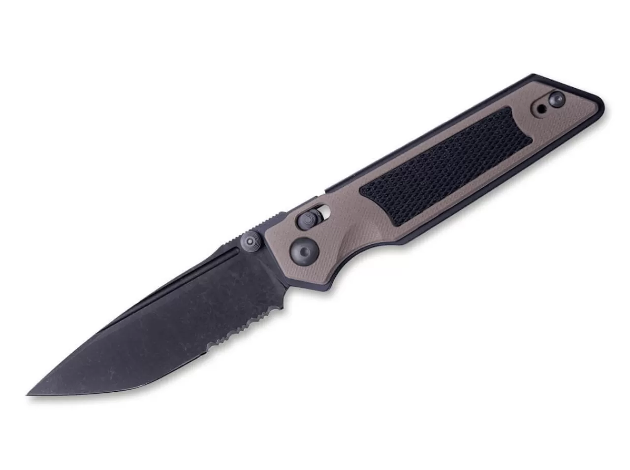 Real Steel Sacra Tac Serrated G10 Coyote & Black Outlet