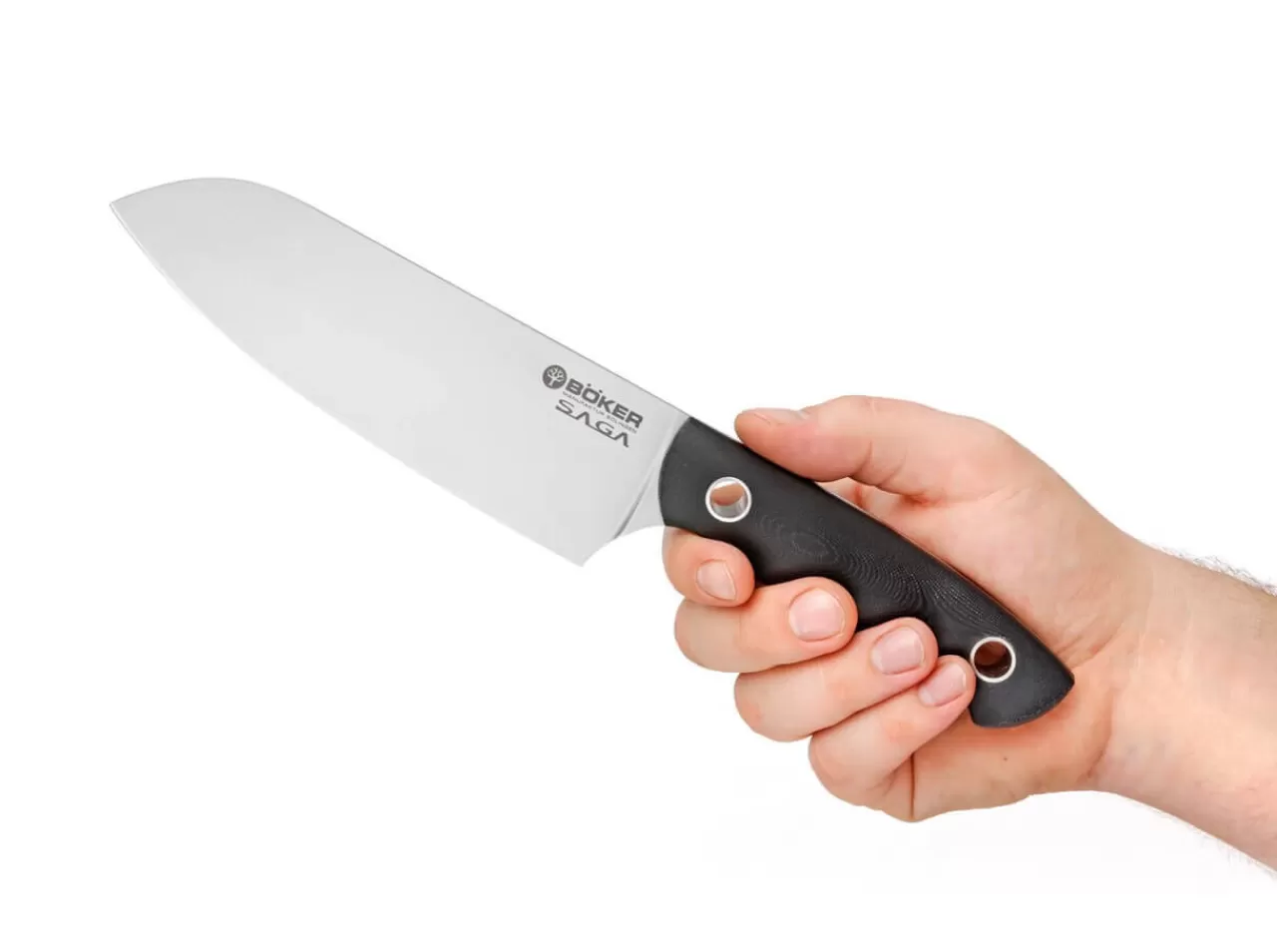 Böker Manufaktur Solingen Santokumesser<Saga Santoku G10 Satin