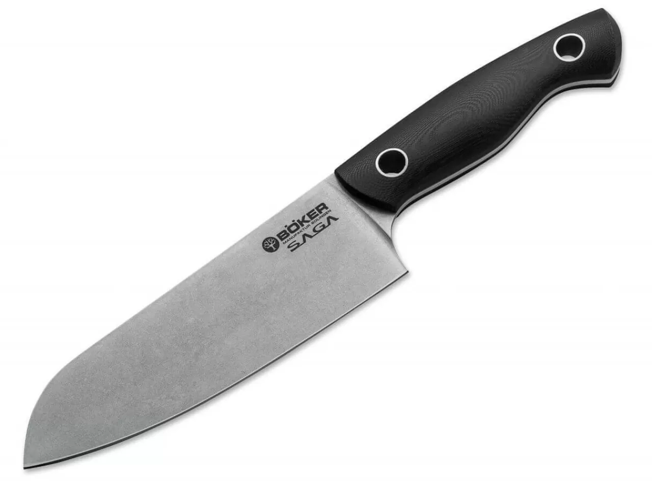 Böker Manufaktur Solingen Santokumesser<Saga Santoku G10 Stonewash