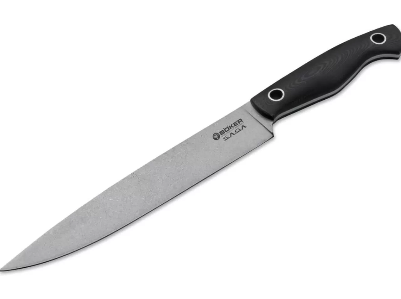 Böker Manufaktur Solingen Schinkenmesser<Saga Schinkenmesser G10 Stonewash