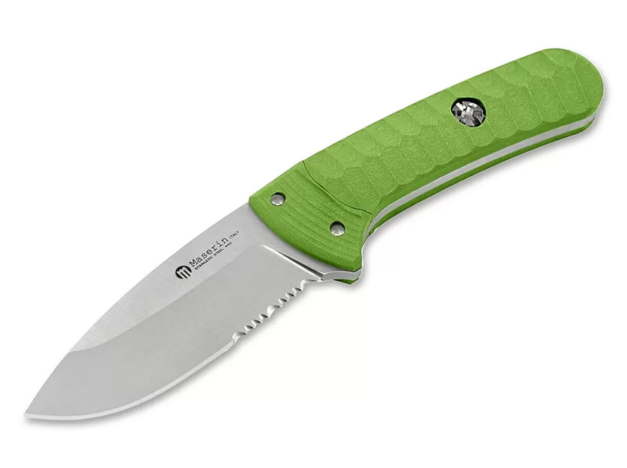 Maserin Edc-Messer<Sax Knife G10 Green Saw Blade