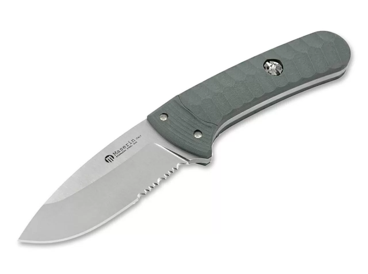 Maserin Edc-Messer<Sax Knife G10 Grey Saw Blade