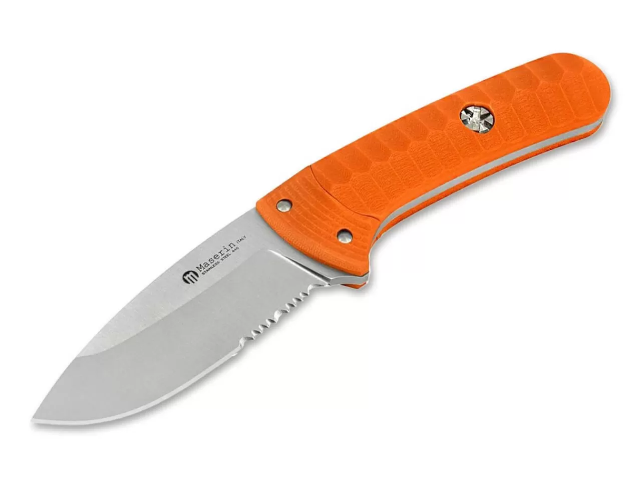 Maserin Edc-Messer<Sax Knife G10 Orange Saw Blade