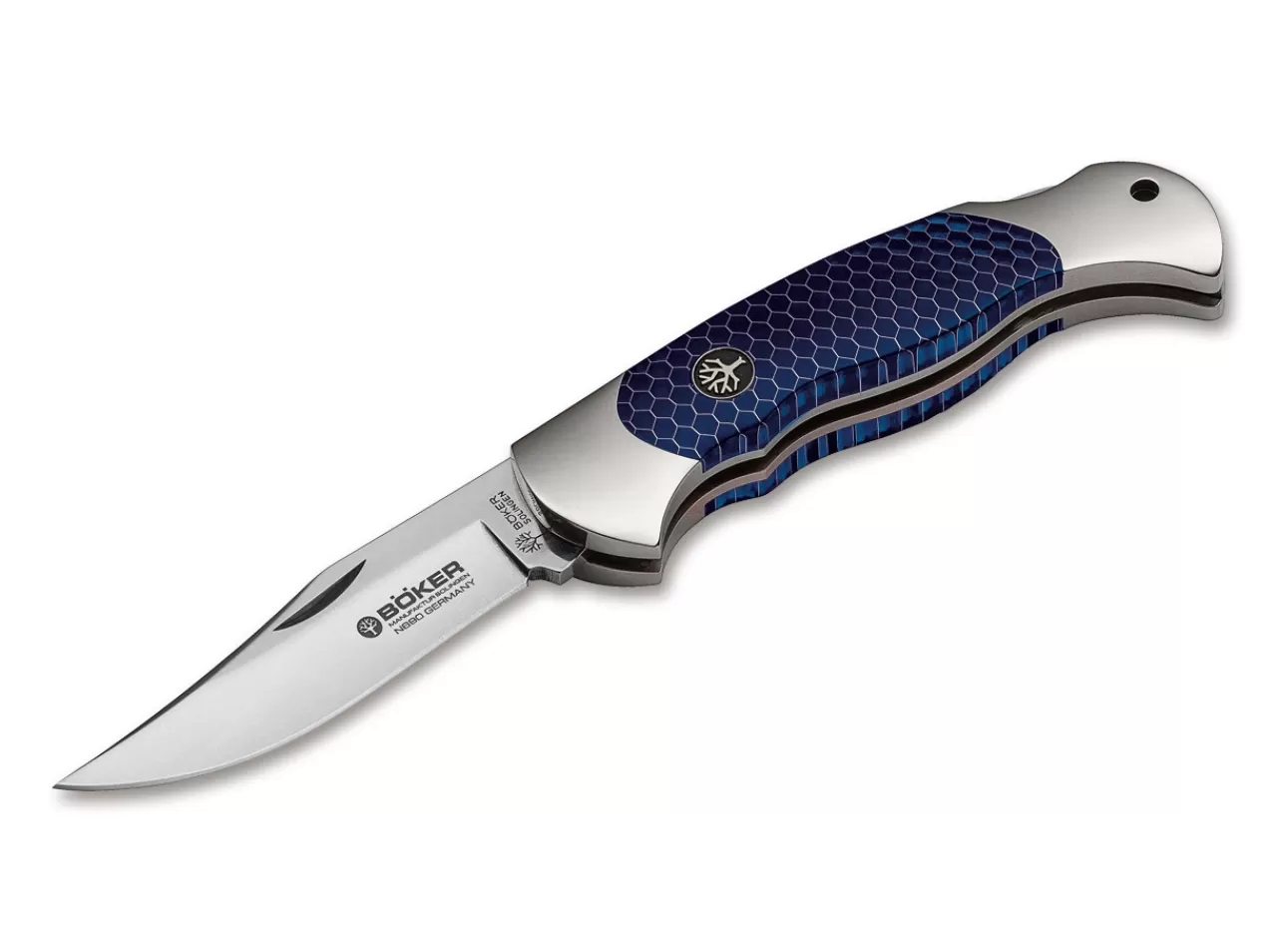 Böker Manufaktur Solingen Scout Honeycomb Blue Flash Sale