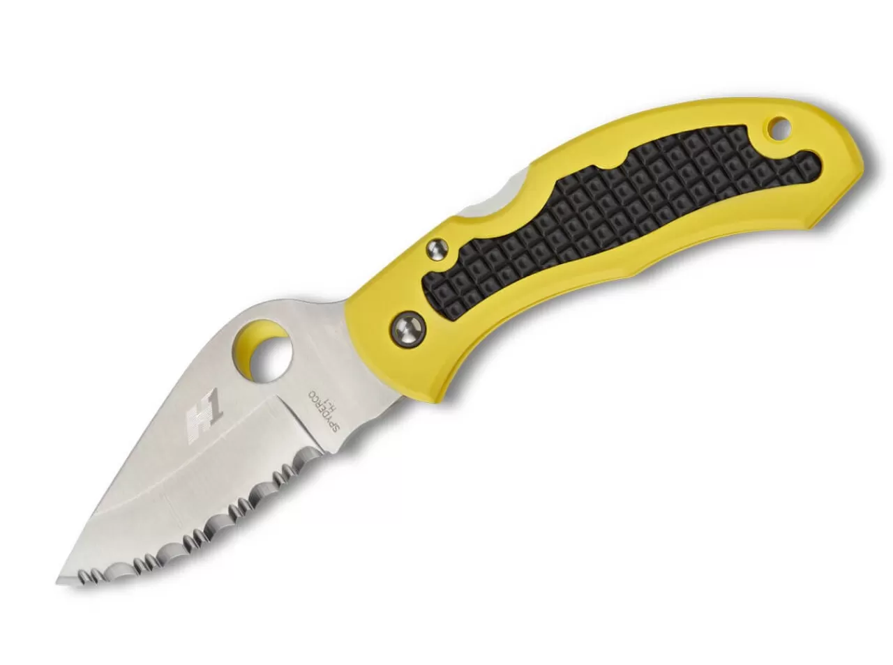 Spyderco Snap-It Salt Lightweight Yellow Serrated Sale