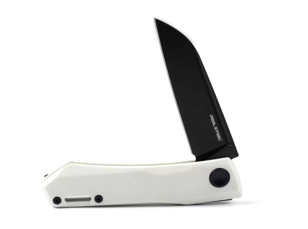 Real Steel Solis Lite G10 White Black Blade Hot