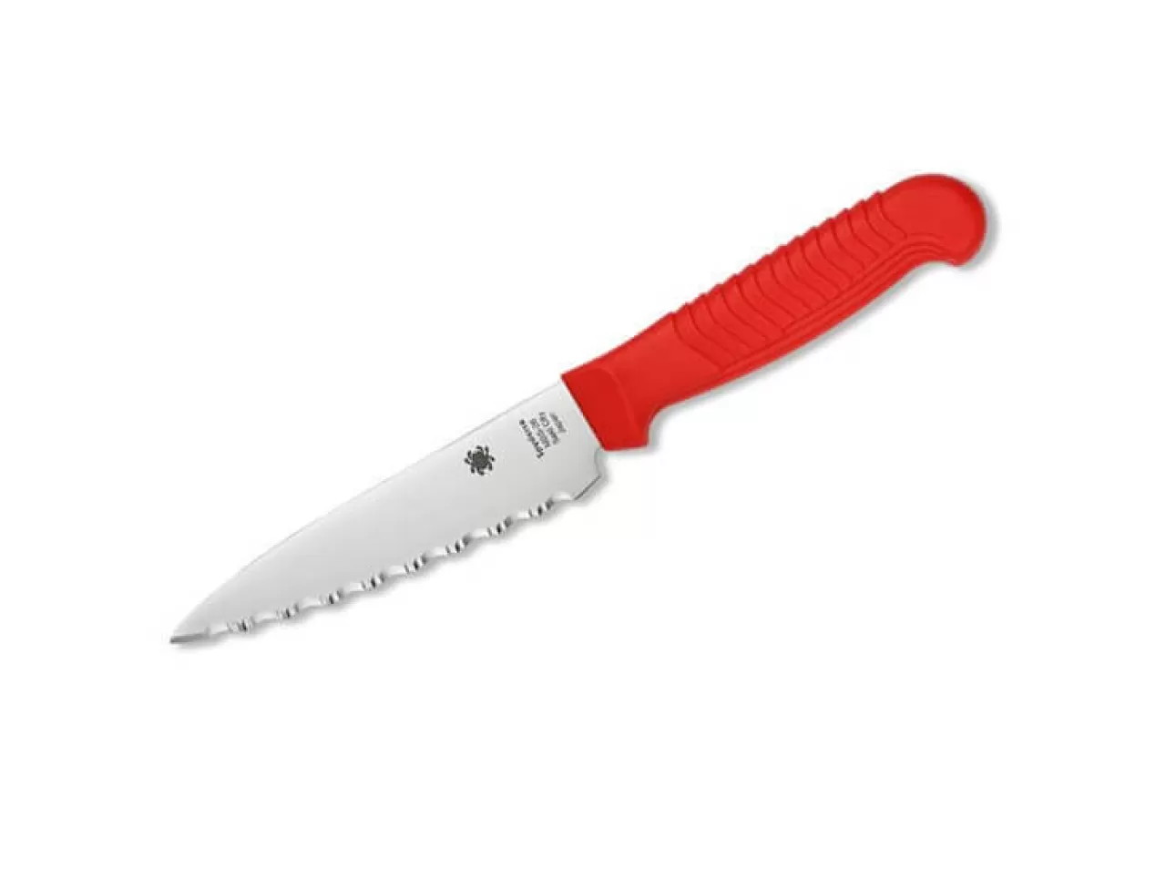 Spyderco Spickmesser<Spickmesser 4.5" Serrated Rot