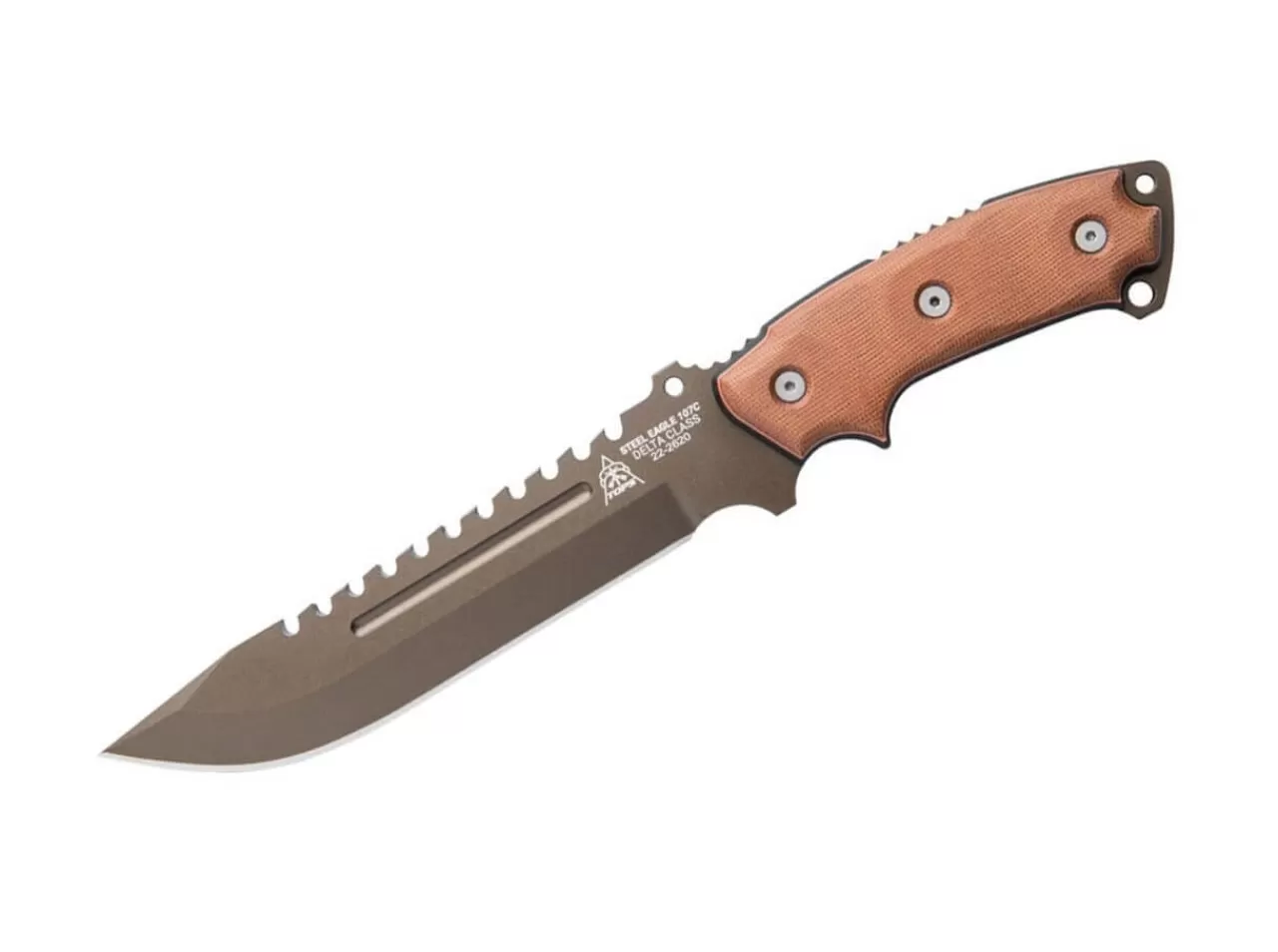 TOPS Knives Outdoormesser<Steel Eagle 107C Delta Class