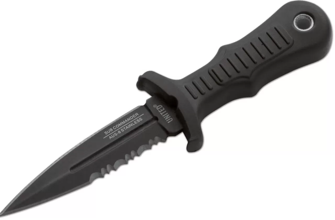 United Cutlery Einsatzmesser<Sub Commander Black Serrated