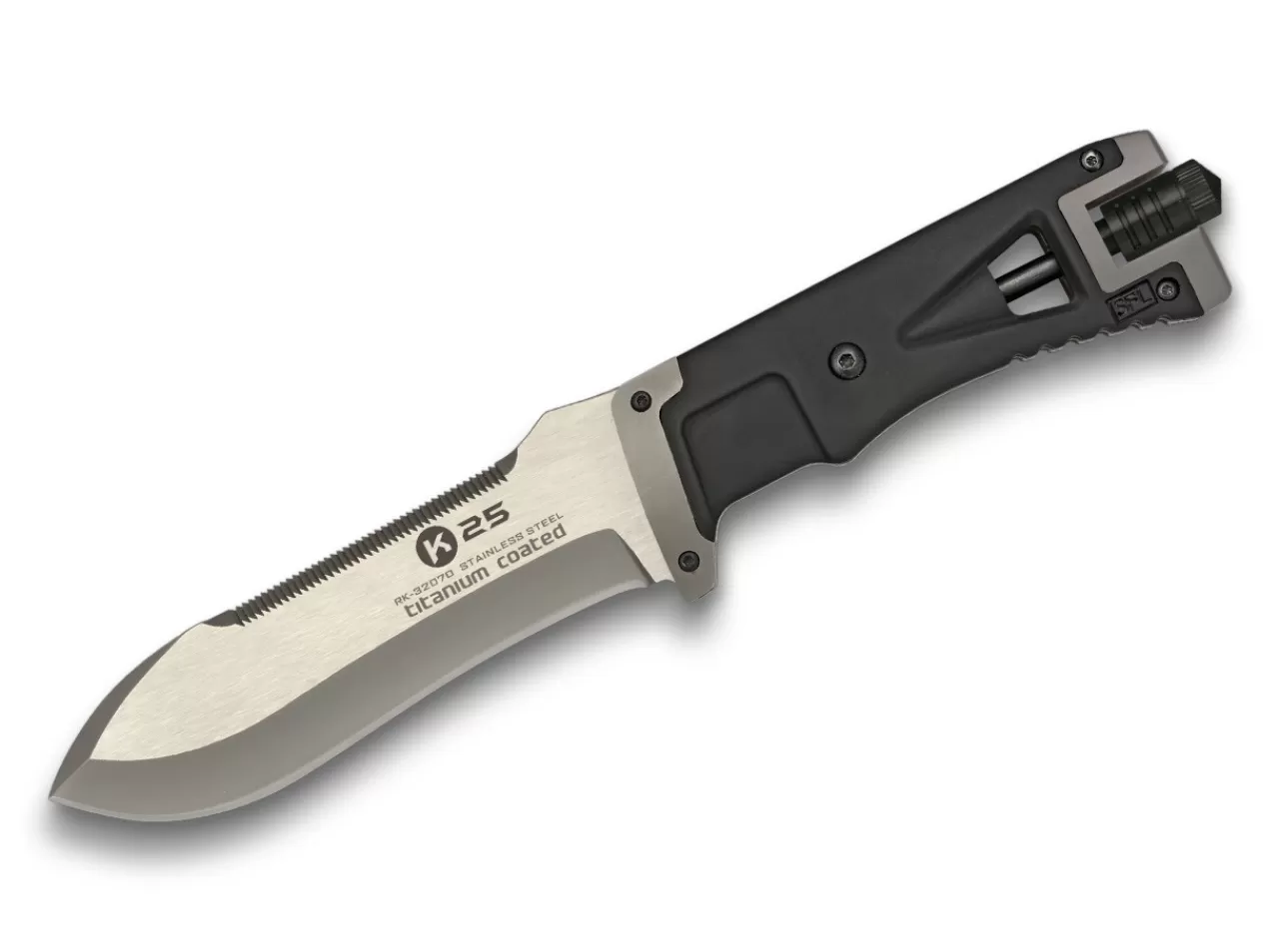 K25 Outdoormesser<Tactical Knife Mit Firestarter