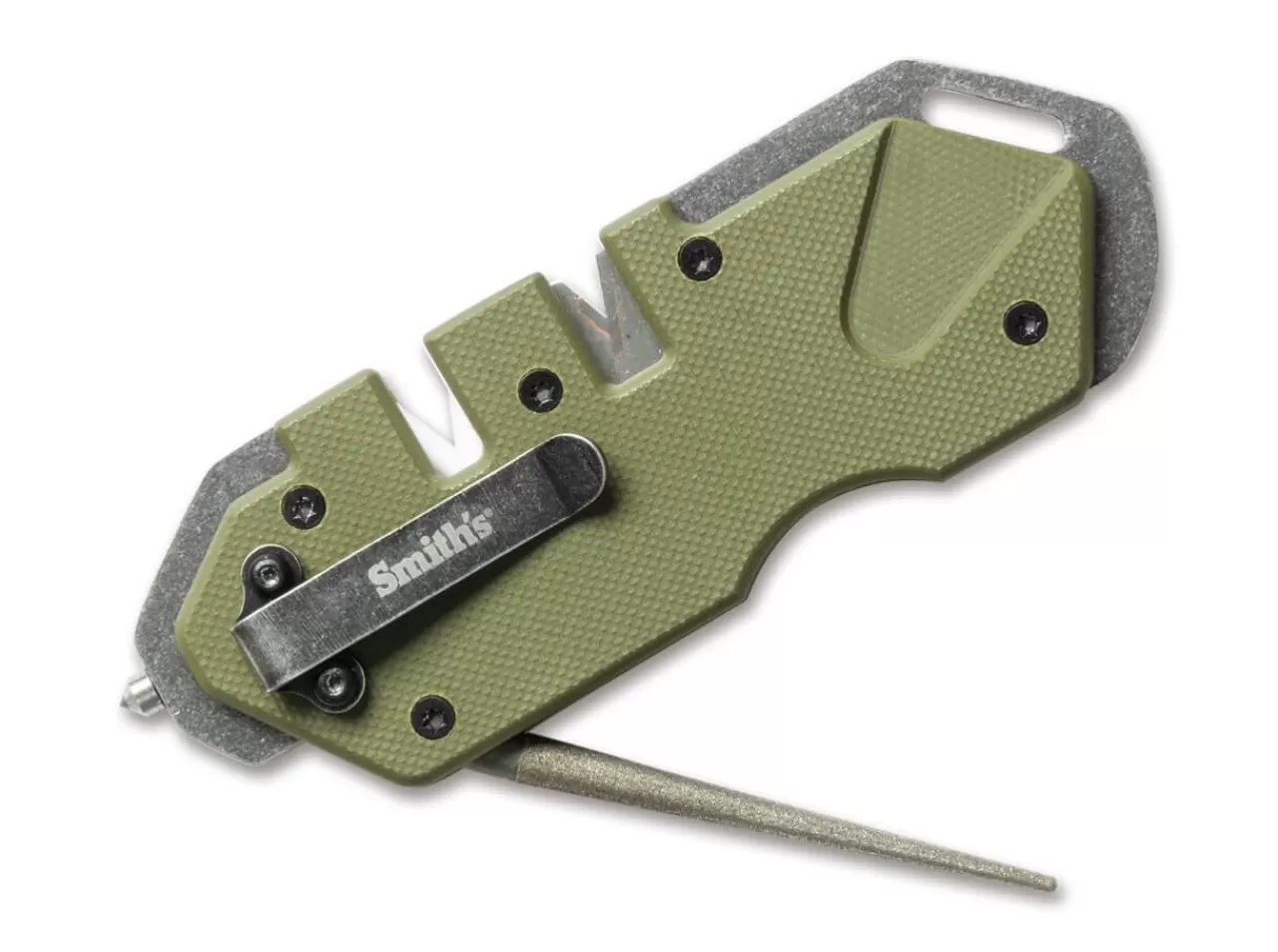 Smith's Manuelle Schärfer<Tactical Pocket Pal Olive Drab