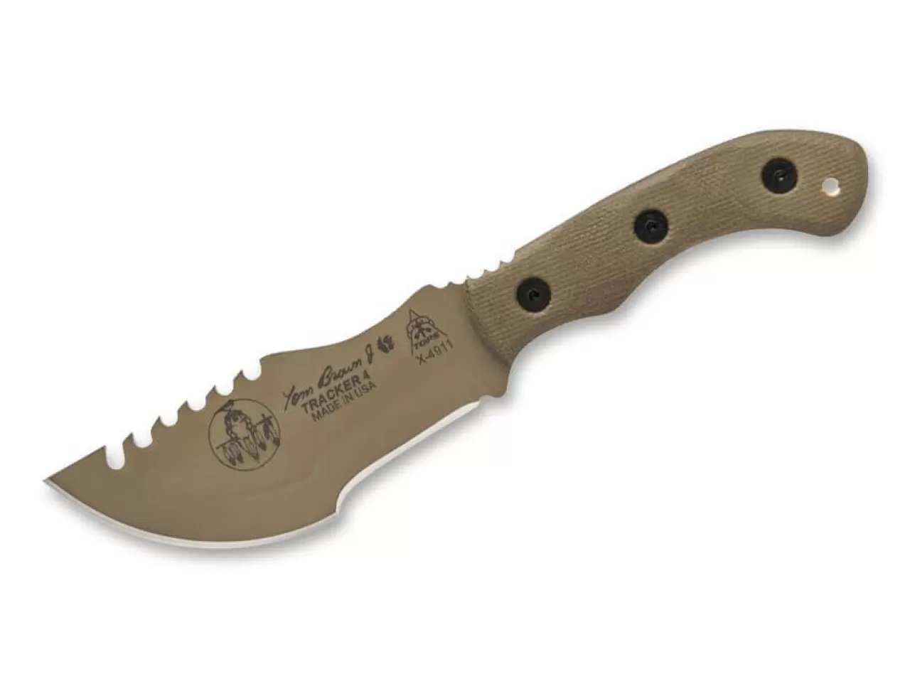 TOPS Knives Outdoormesser<Tom Brown Mini Tracker #4 Tan