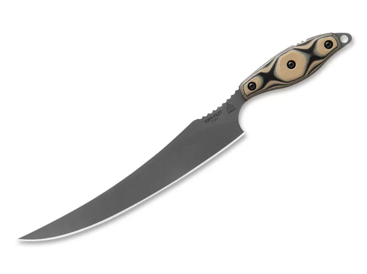 TOPS Knives Outdoormesser<Tops Filet G10 Tan