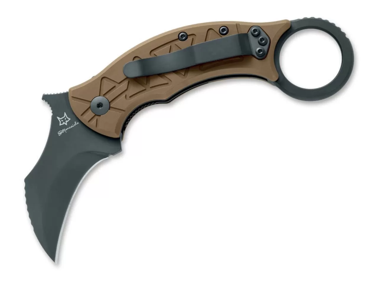 Fox Knives Tribal K Titanium Bronze Black Pvd Hot