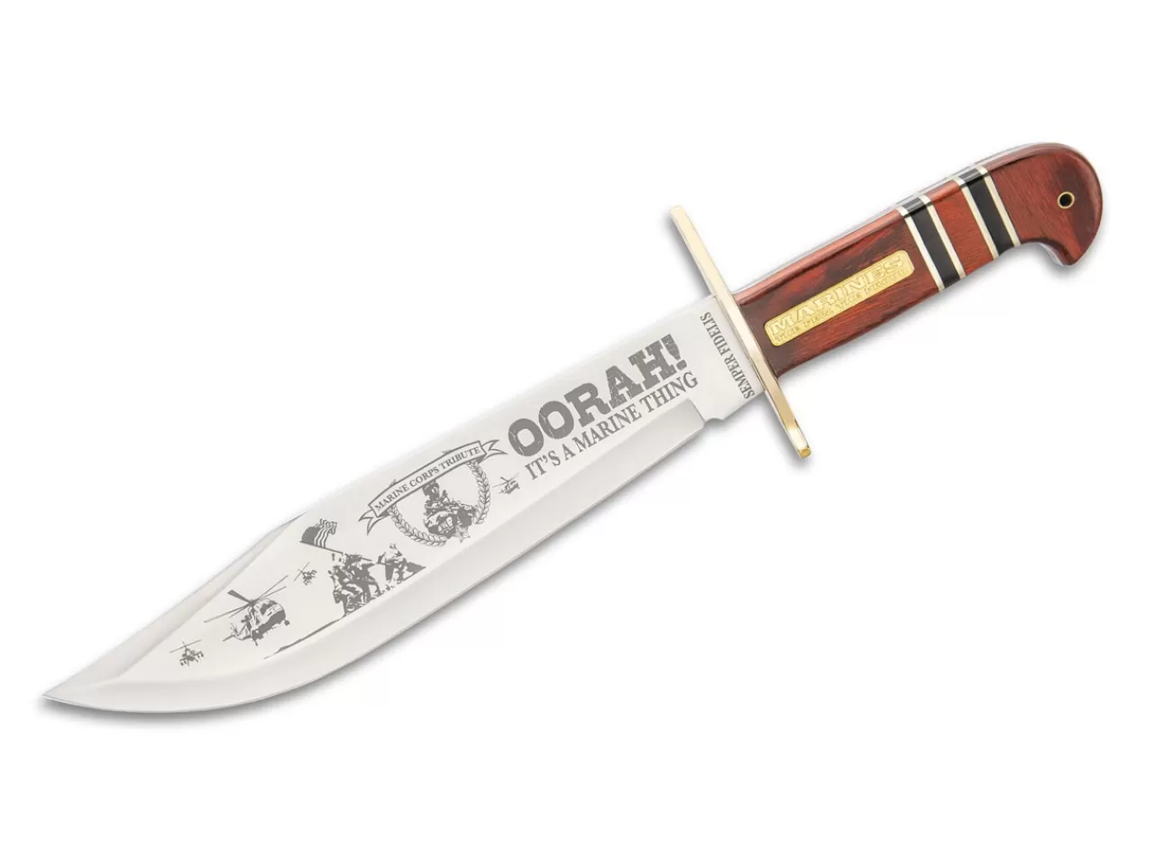 United Cutlery Bowiemesser<Usmc Commemorative Bowie Knife