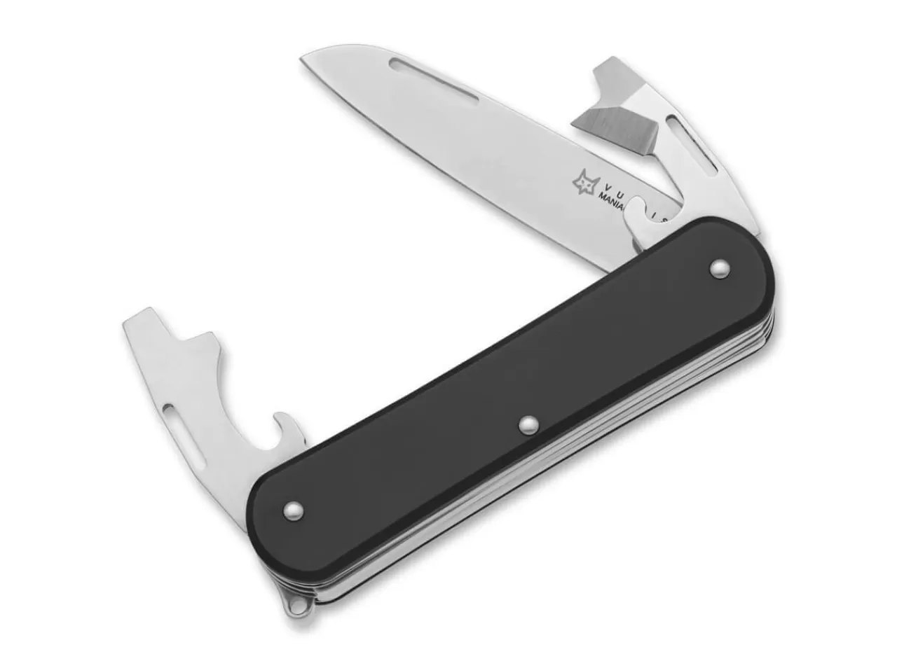 Fox Knives Vulpis 130-3 Aluminum Black Best Sale