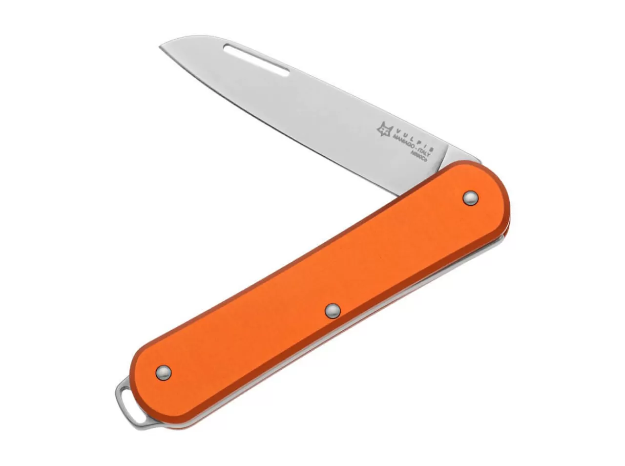 Fox Knives Vulpis 130 Aluminum Orange Outlet