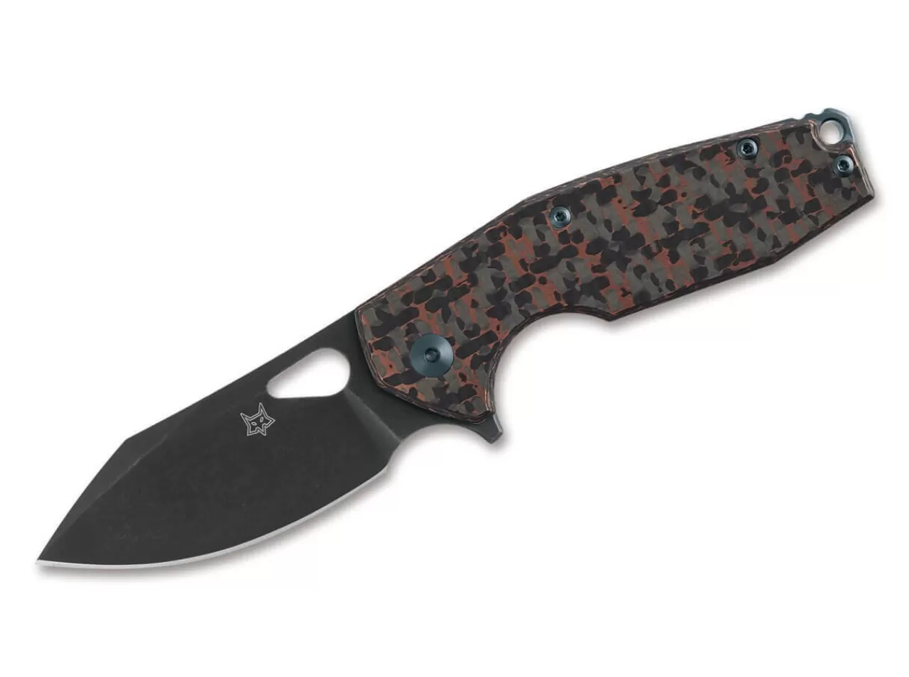 Fox Knives Yaru Titanium Cf Snake Skin New