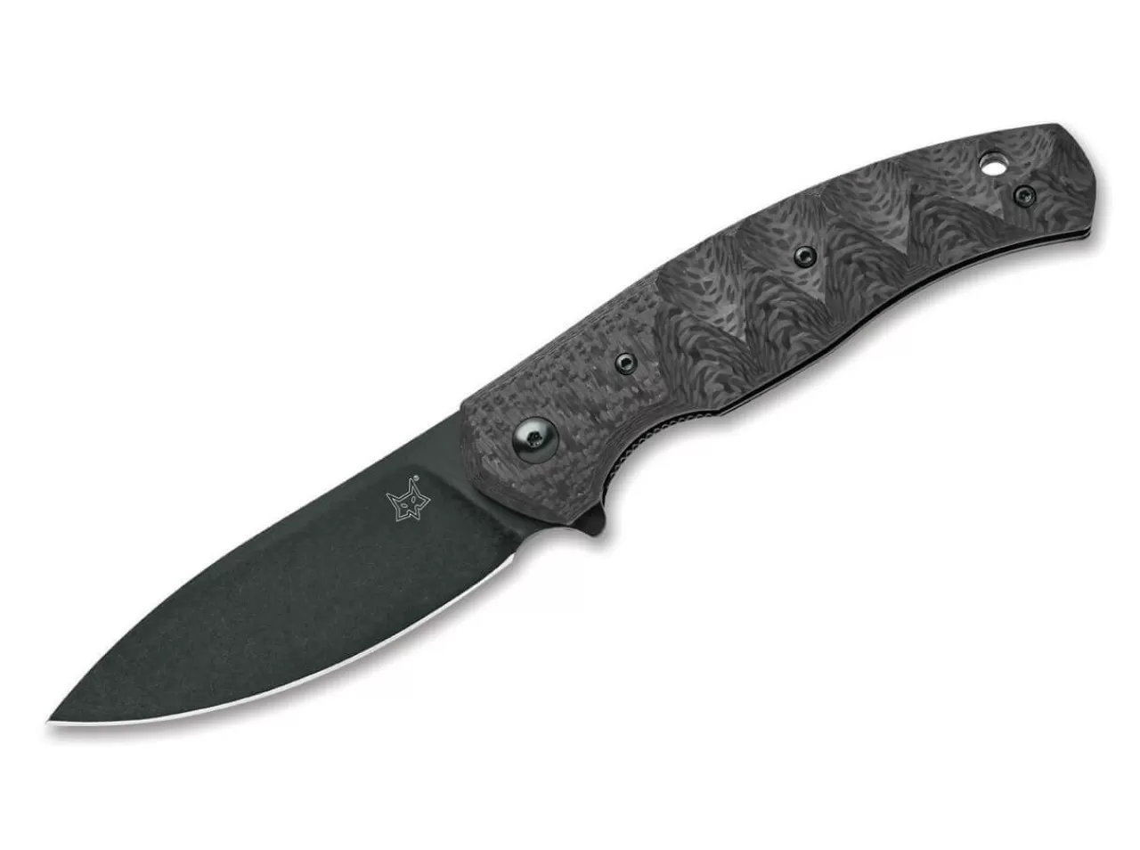 Fox Knives Ziggy Carbon Fiber Black Hot